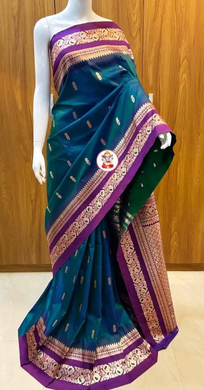 Pure Silk Saree with Original Zari Weaving Saree's with different colors