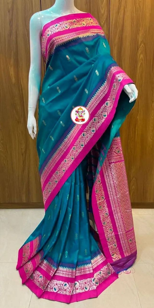 Pure Silk Saree with Original Zari Weaving Saree's with different colors