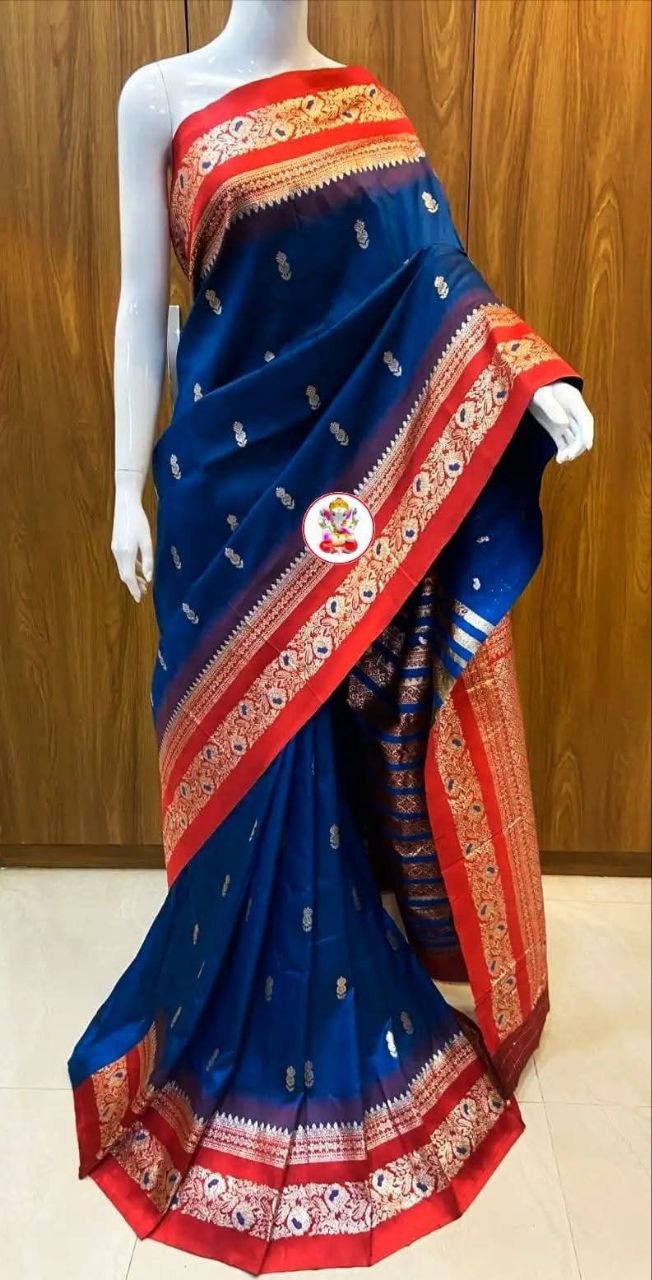 Pure Silk Saree with Original Zari Weaving Saree's with different colors